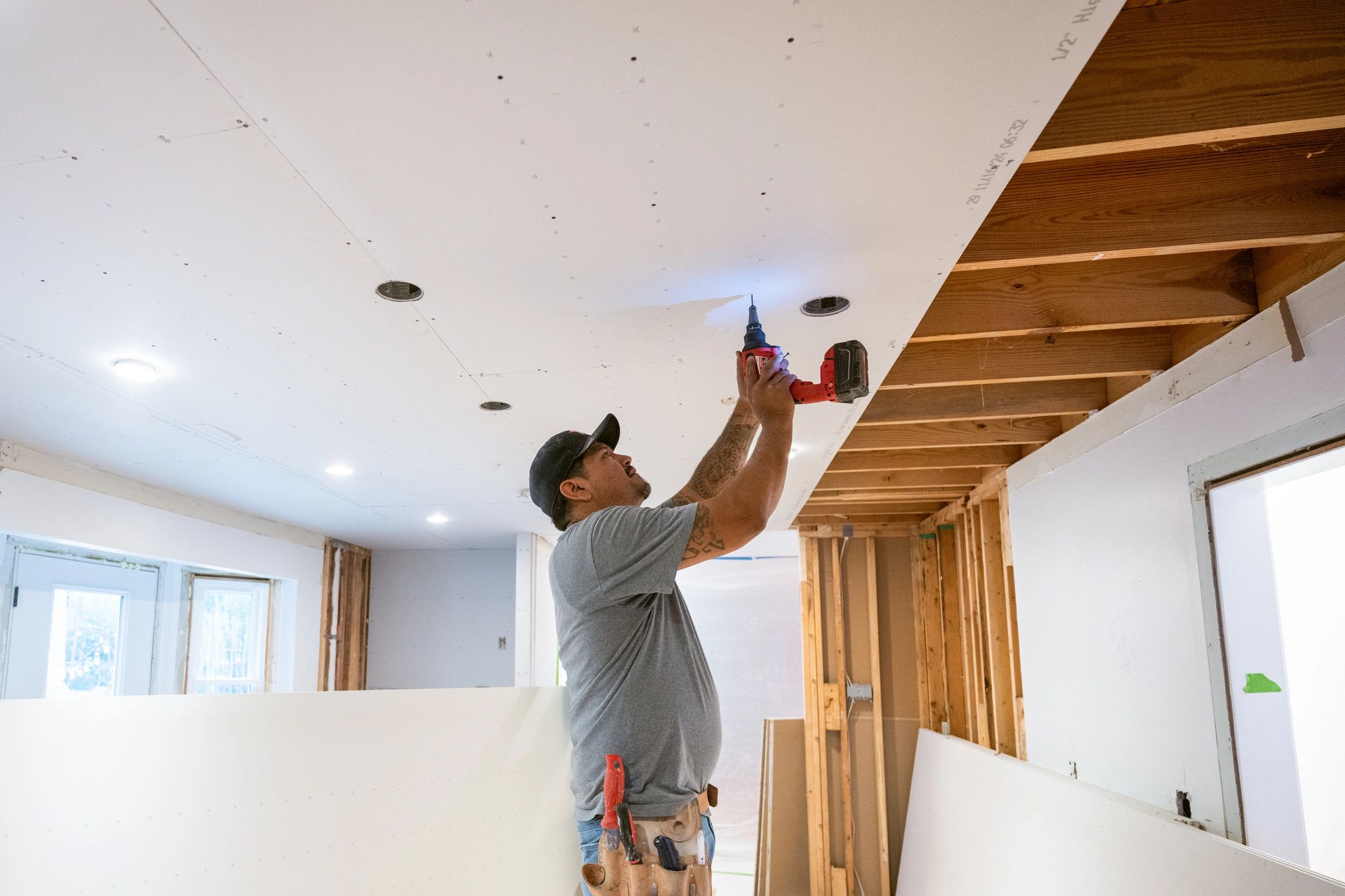 Sagastume Construction team working on a home renovation project